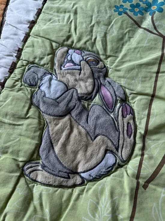 Vintage Bambi Nursery Quilt Blanket - Picture 3 of 7